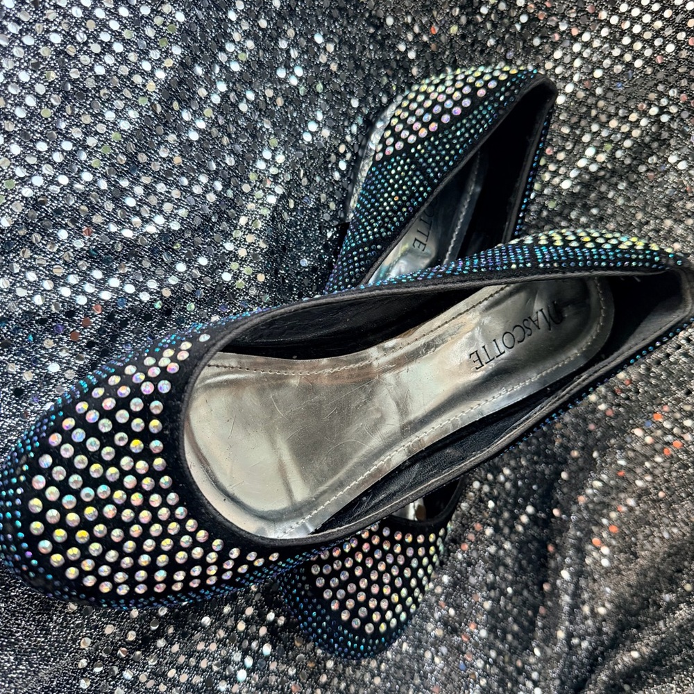 Elegant blue Rhinestone Flats - Picture 4 of 4